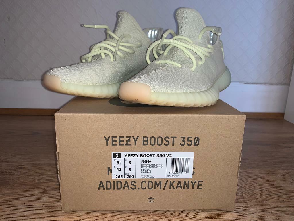 Mens Adidas yeezy boost 350 butter size 07 5 eBay